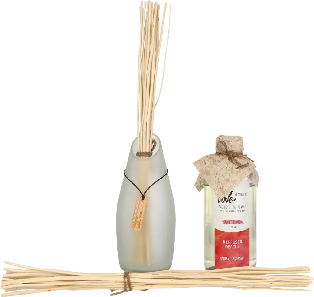 Diffuseur de parfum d'ambiance naturel Sweet Senses 200ml en verre