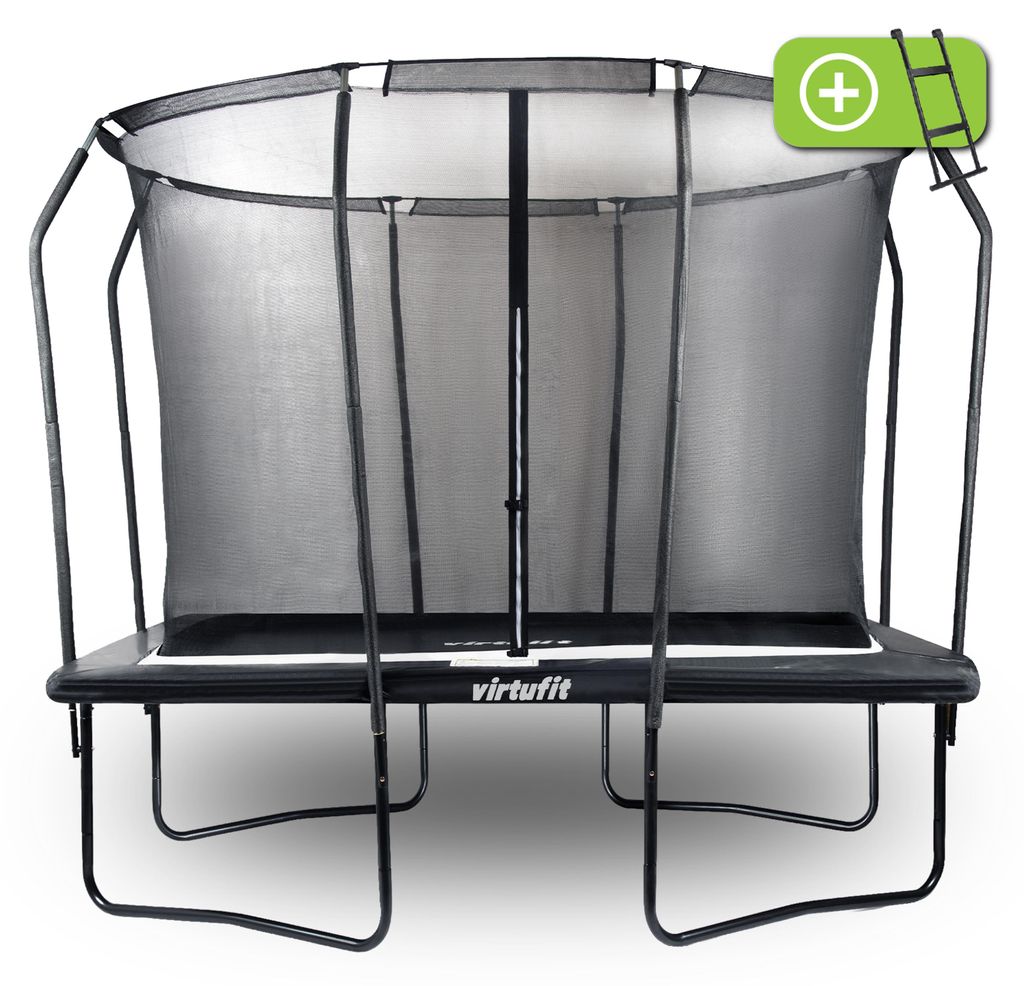 Premium-Trampolin mit Sicherheitsnetz – rechteckig – 183 x Produktbild 