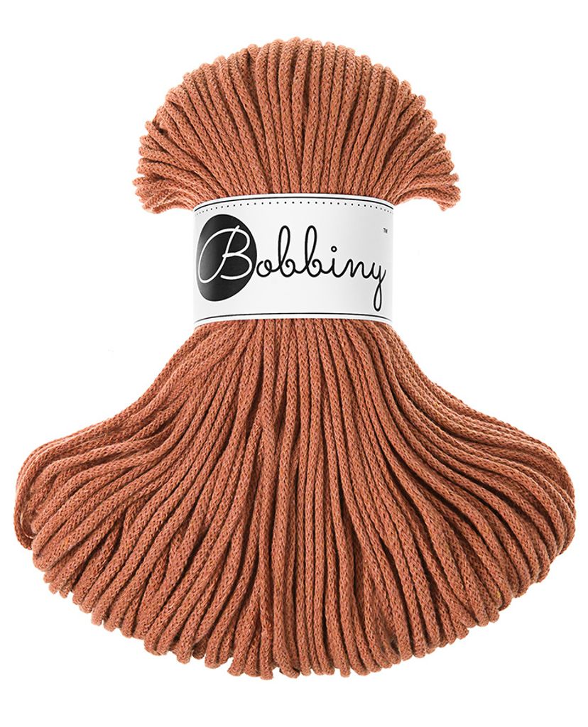 Bobbiny Junior 3 mm 100 m Terracotta Schnur