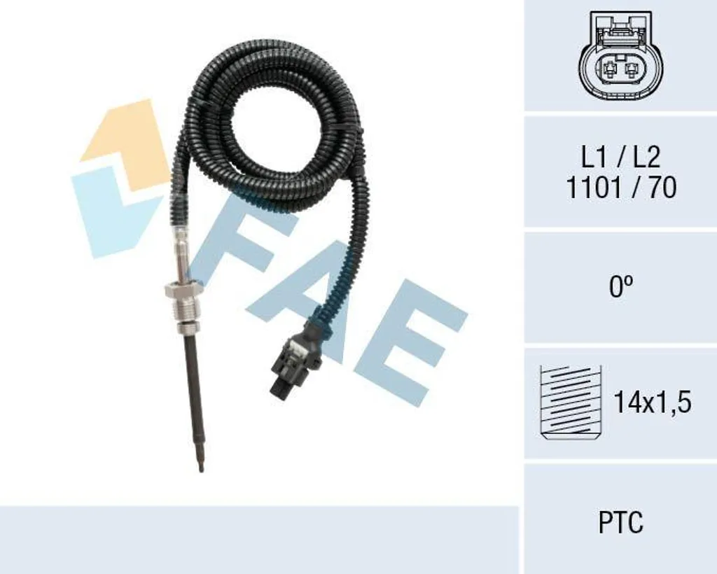 Capteur FAE 68022 haute température avec filetage M14 pour 137099 OE
