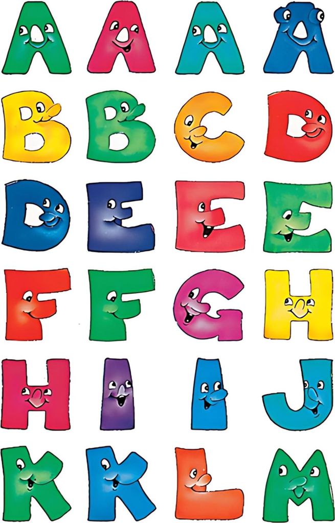 HERMA Buchstaben Sticker A-Z Papier lustige Gesichter 2 Produktbild 