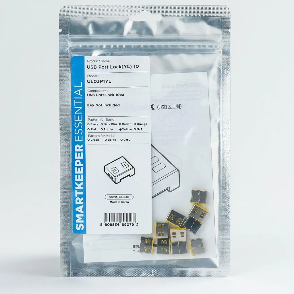 SmartKeeper Basic "Porta USB-A" Blocker giallo 10 pz.
