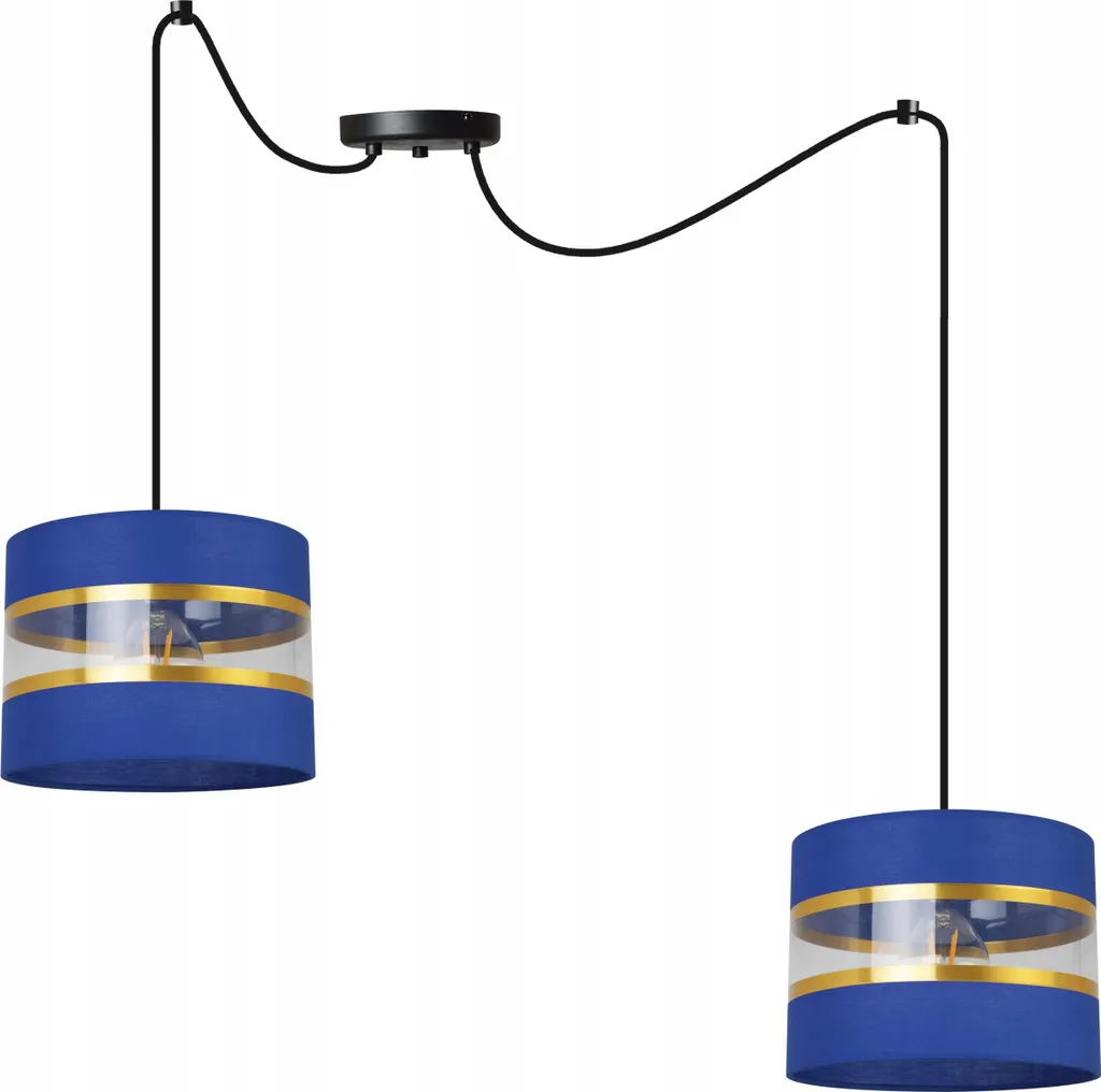 Lampada a sospensione Plafoniera Lampadario Paralume in tessuto Moderno