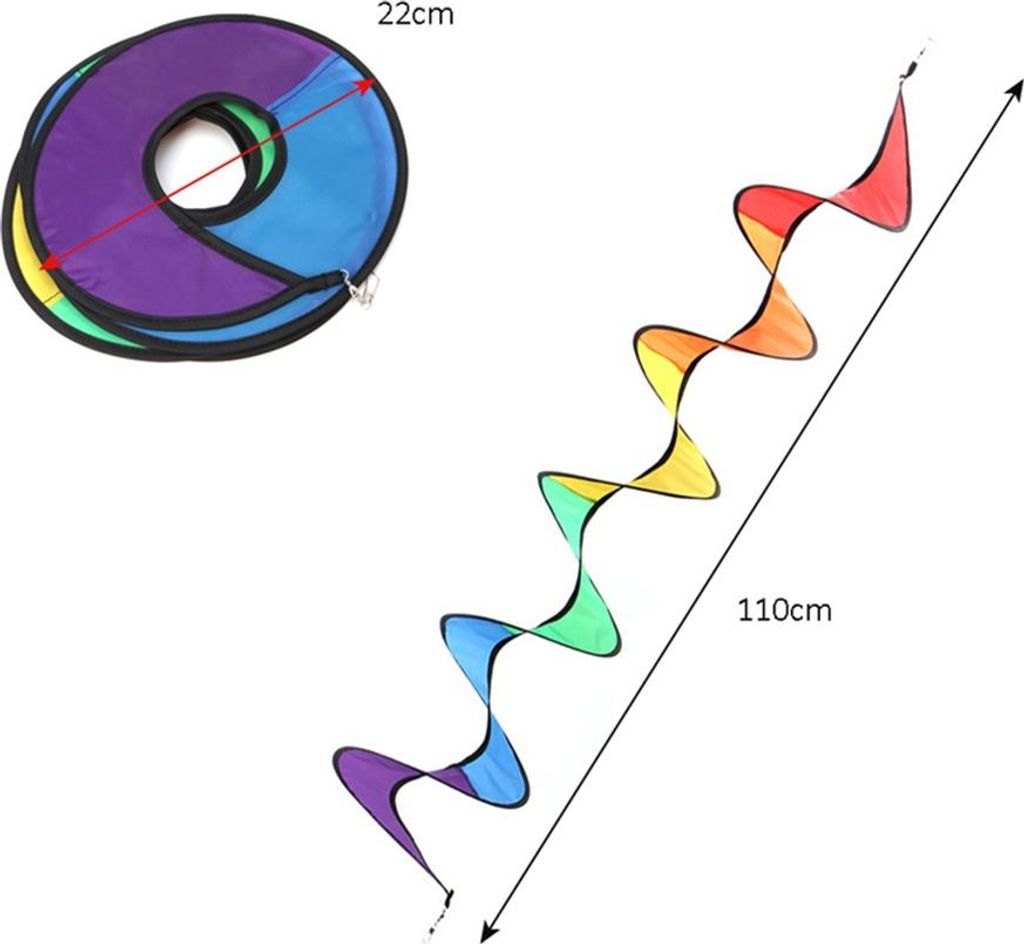Carillon en spirale arc-en-ciel pour la décoration du Image du produit 