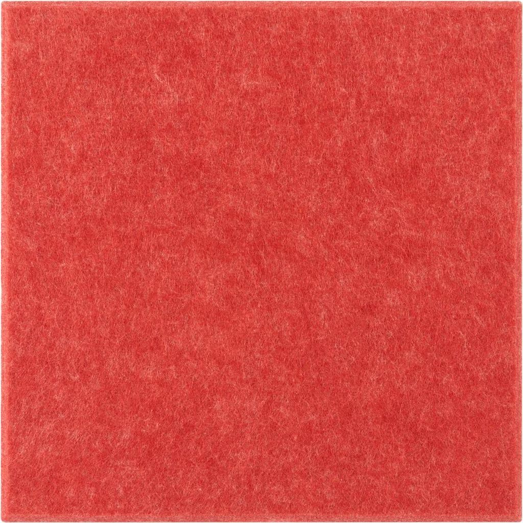 Akustikpaneele - Schallabsorbierende Wandpaneele - Set 18 Stück - Größe 30×30 cm - Stärke 9 mm - Abdeckung ca. 1,6 m² - Rot