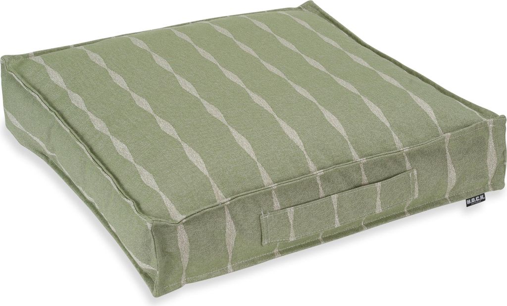 H.O.C.K. Loana Outdoor Matratzenkissen 50x50x10cm col. 99 lindgrün grün sunny