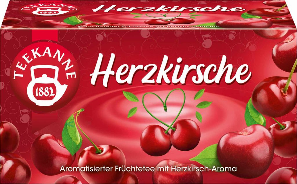 TEEKANNE Herzkirsche Tee 20 Portionen Produktbild 