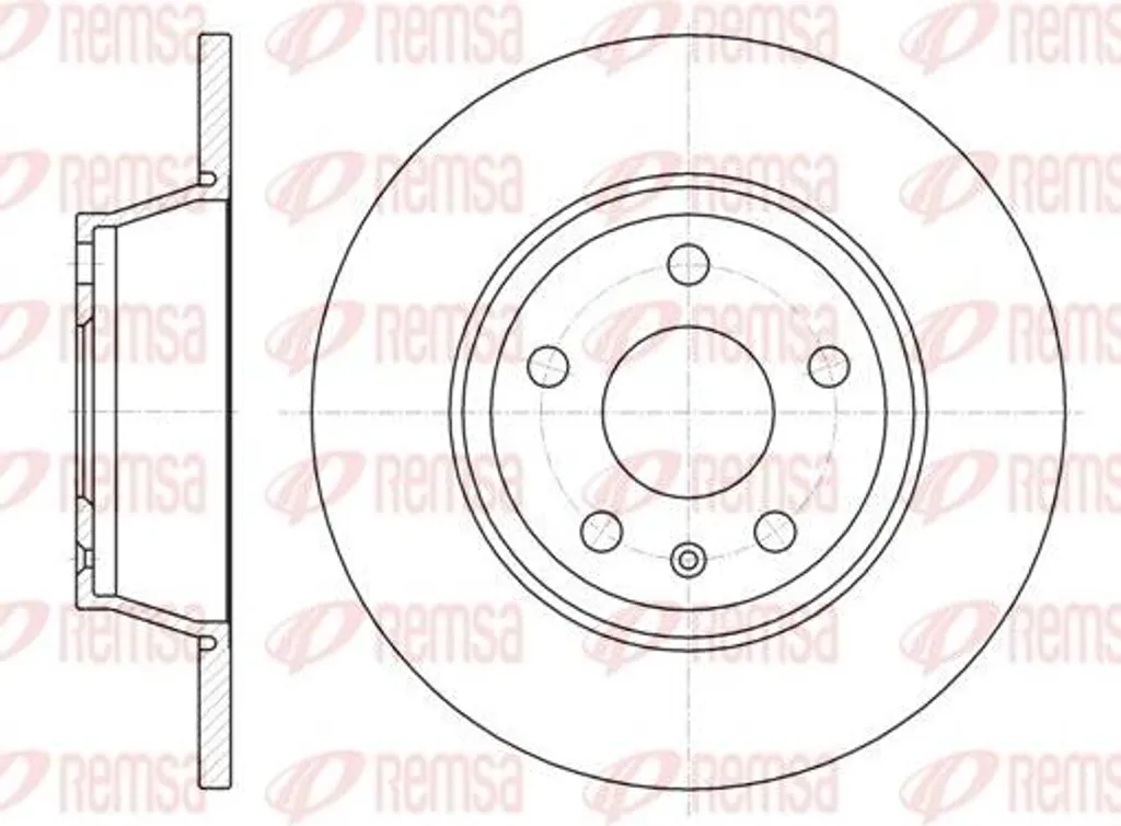 Disque de frein haute longévité REMSA 61214.00 pour véhicule TT