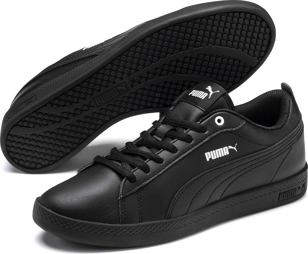 Puma Retro Sneaker Echtleder 'Smash Wns v2 L'  Puma black - Produktbild 