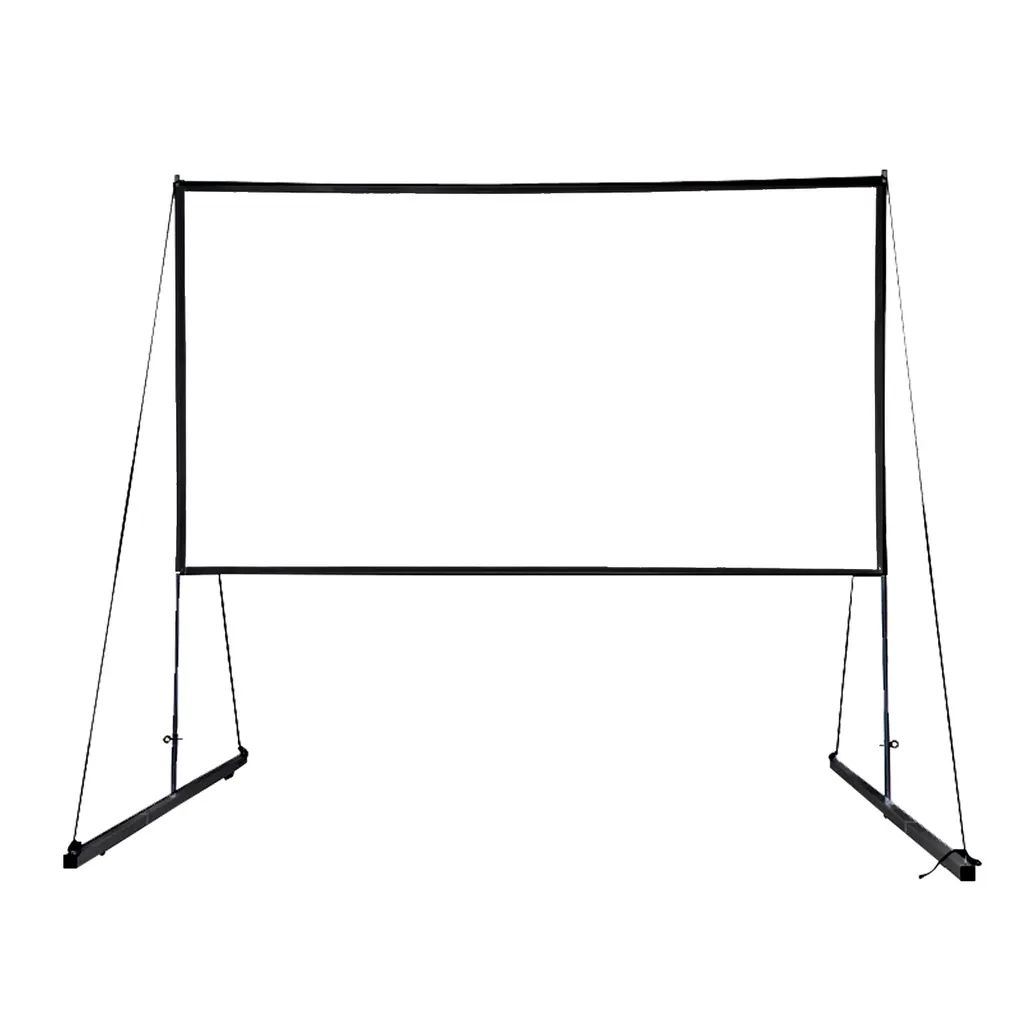 Toile de projection 150 pouces pliable et transportable coloris noir mat