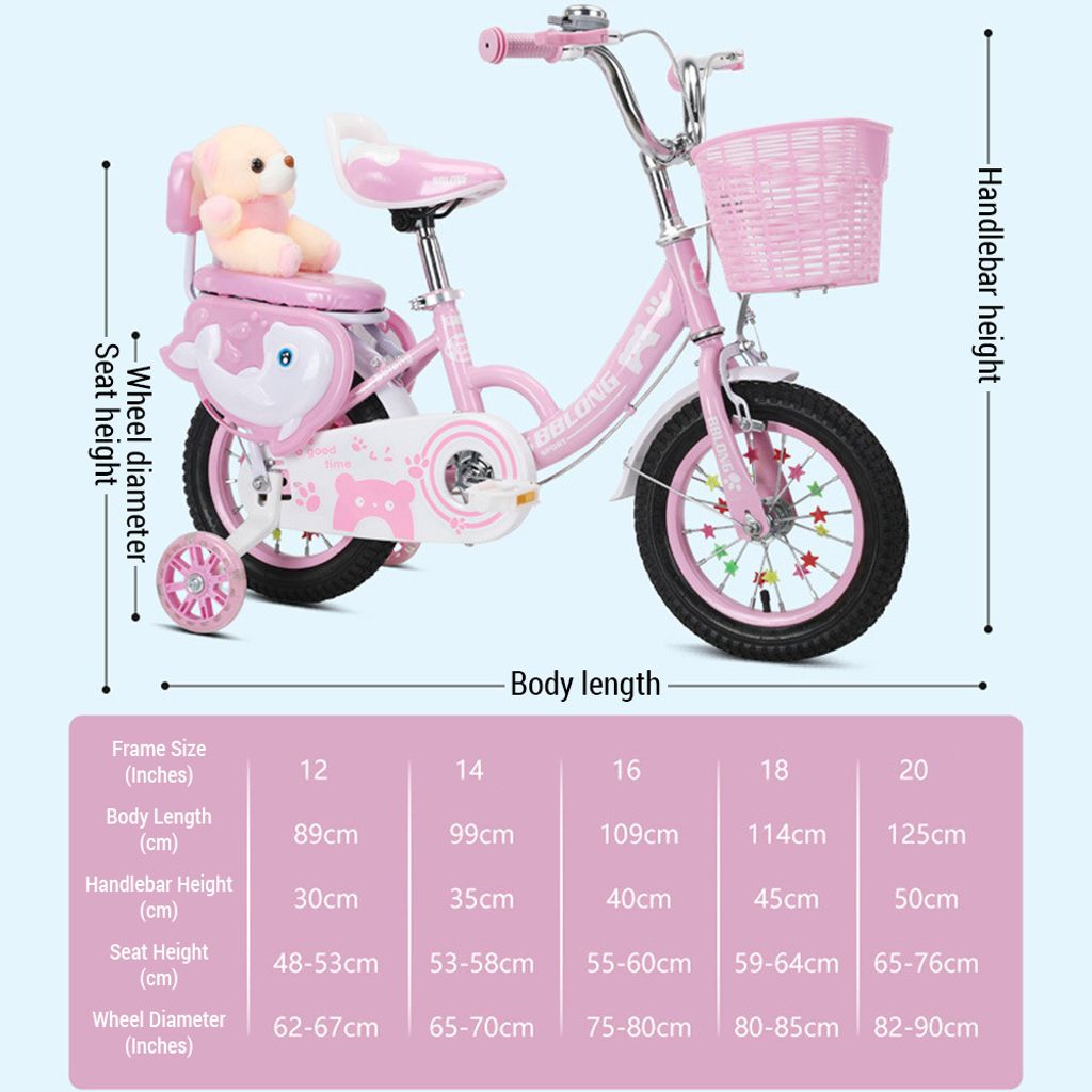 Kinderfahrrad 18 Zoll Fahrrad fuer Maedchen im Alter von Produktbild 12