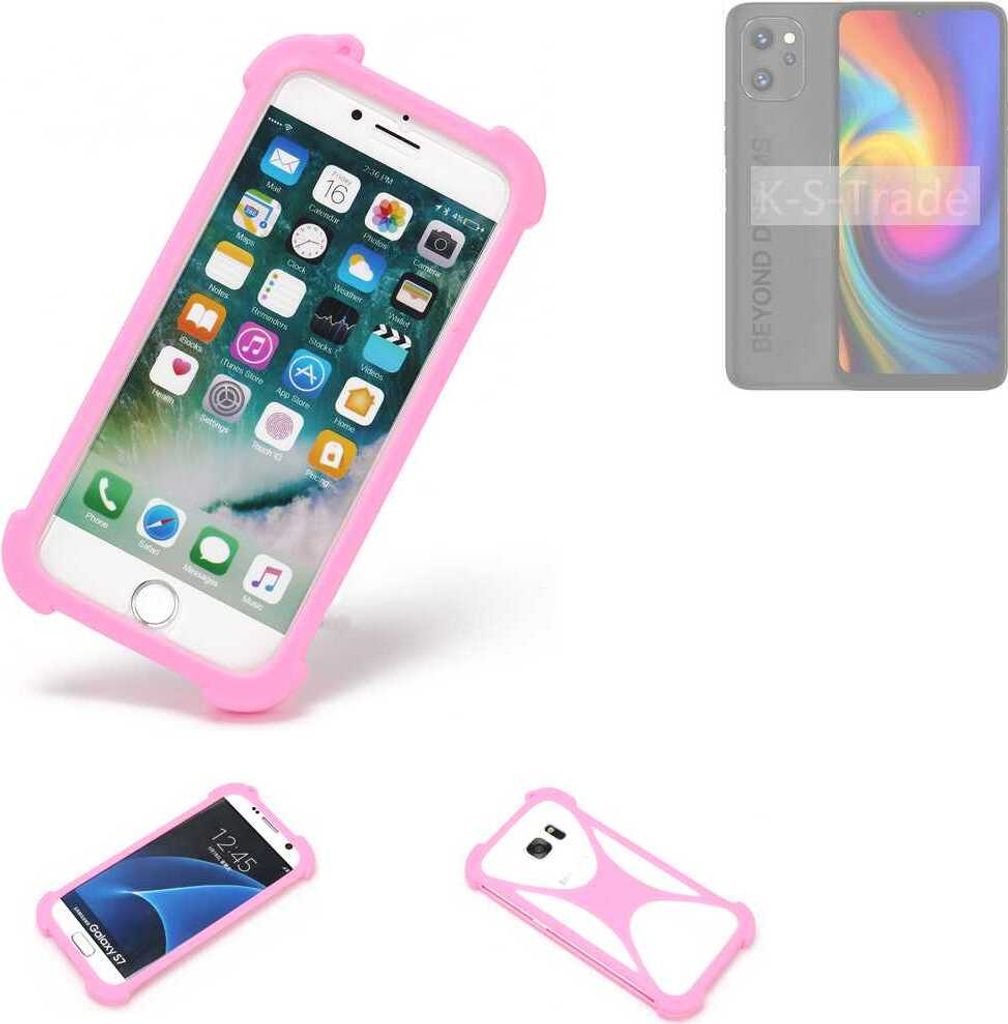 K-S-Trade Handy Hülle kompatibel mit UMIDIGI F3 Pro 5G Schutz Hülle Bumper Silikon Schutz Hülle Cover Case Silikoncase Silikonbumper TPU Softcase