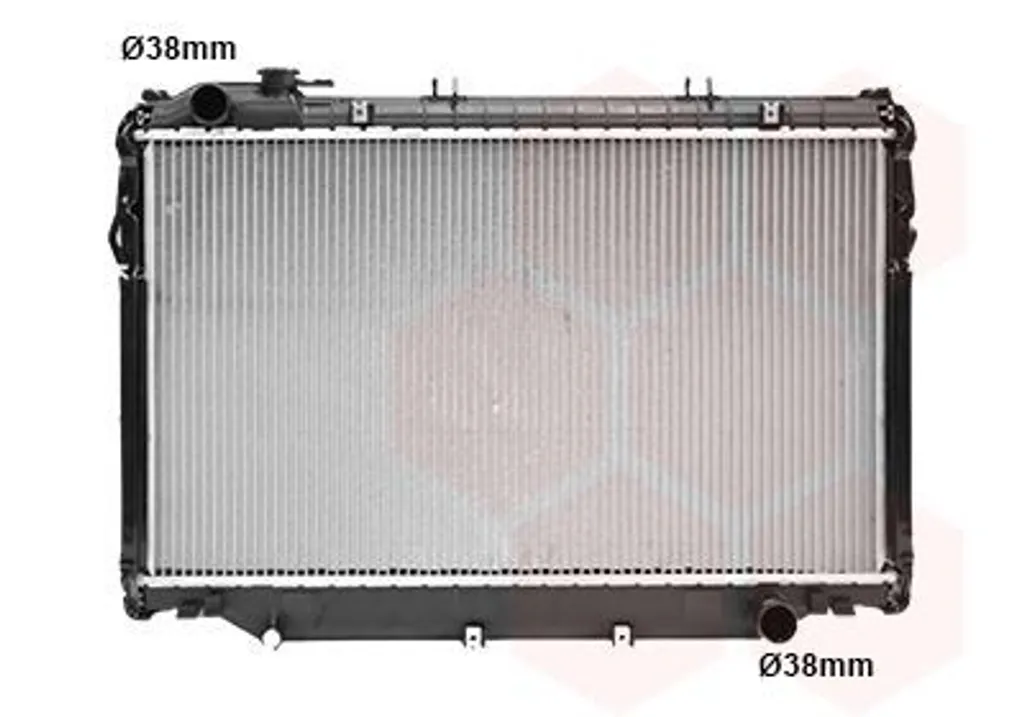 Radiateur de moteur VAN WEZEL 53002223 pour TOYOTA LAND CRUISER 80 J8