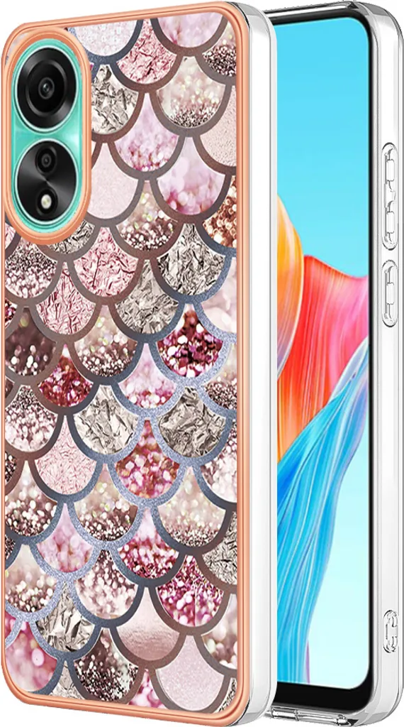 Cover Slim Oppo A78 4G Fantasia Caffè - TPU Flessibile Antiurto