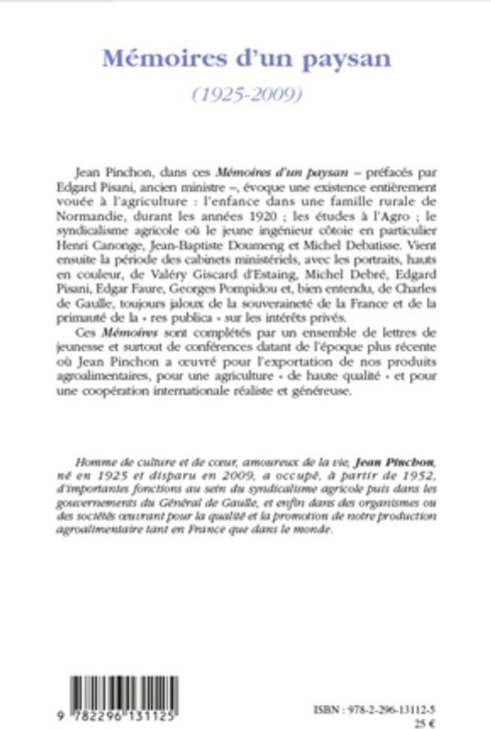 Mémoires d'un paysan