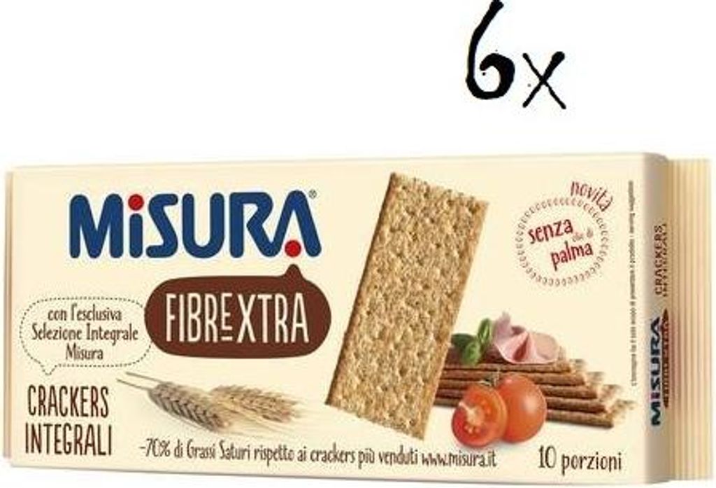 6x Misura Fibrextra integrali 10x Crackers Vollkorn Cracker Produktbild 