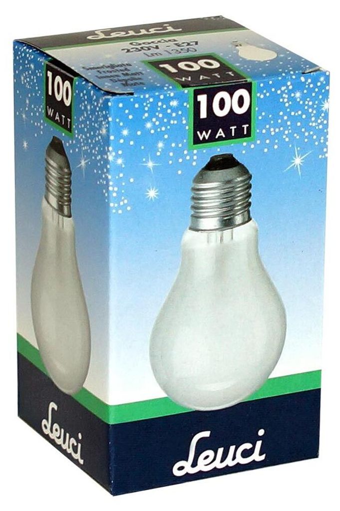 Leuci Glühbirne 100W E27 MATT Glühlampe 100 Watt Glühbirnen Produktbild 