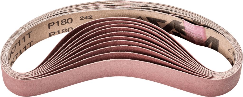 PFERD TOOLS Korund Schleifband BA 30x533 mm A180 für universelle Anwendung mit Rohrbandschleifer