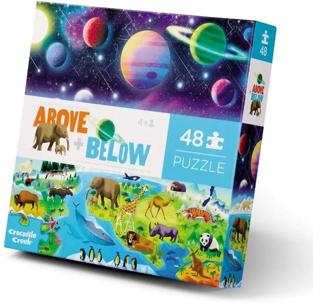 Puzzle enfant 48 pièces Crocodile Creek anti-déchirure et ludique