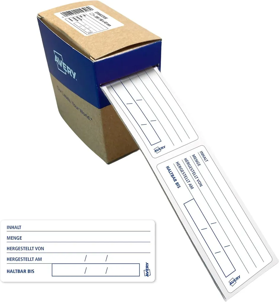 Avery Étiquettes HACCP pour produits alimentaires 98 x 40 mm ETIHACCP.DE