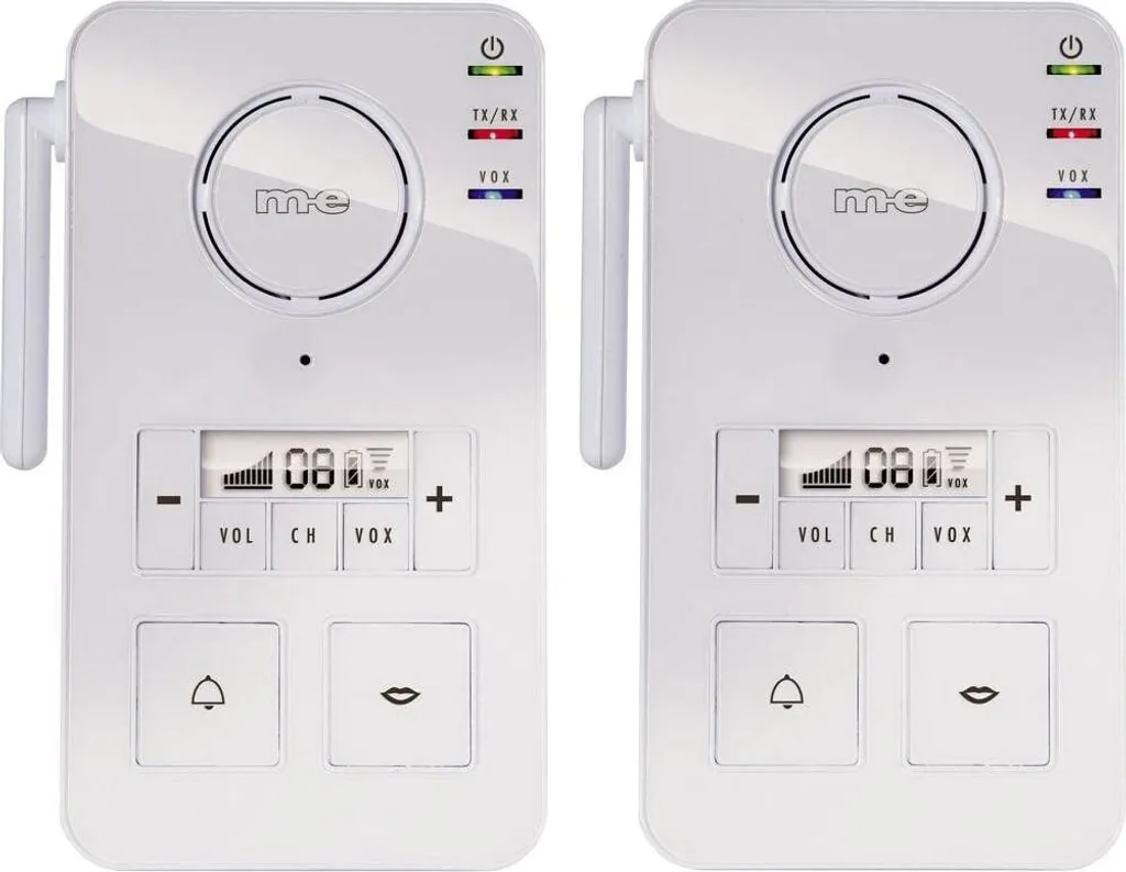 M-E GmbH FS 2.1 Interphone Radio 446MHz Portée 2000m Coloris Blanc