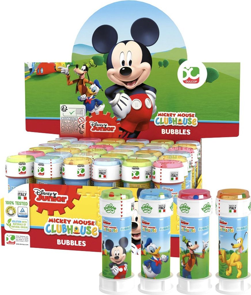Espositore bolle di sapone 36 pezzi 60 ml Topolino e amici Immagine del prodotto 