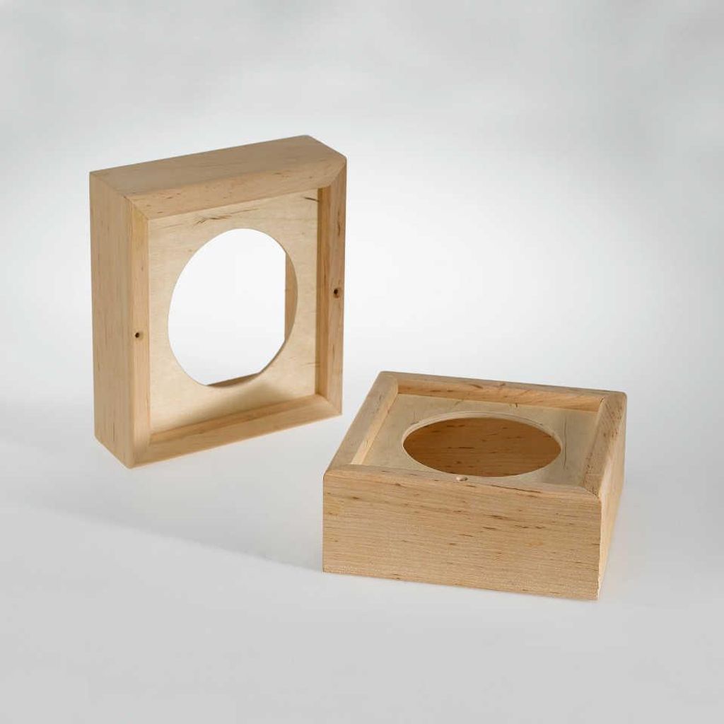 Infraworld Holzrahmen 2er Set für Sauna Lautsprecher Saunazubehör W4428