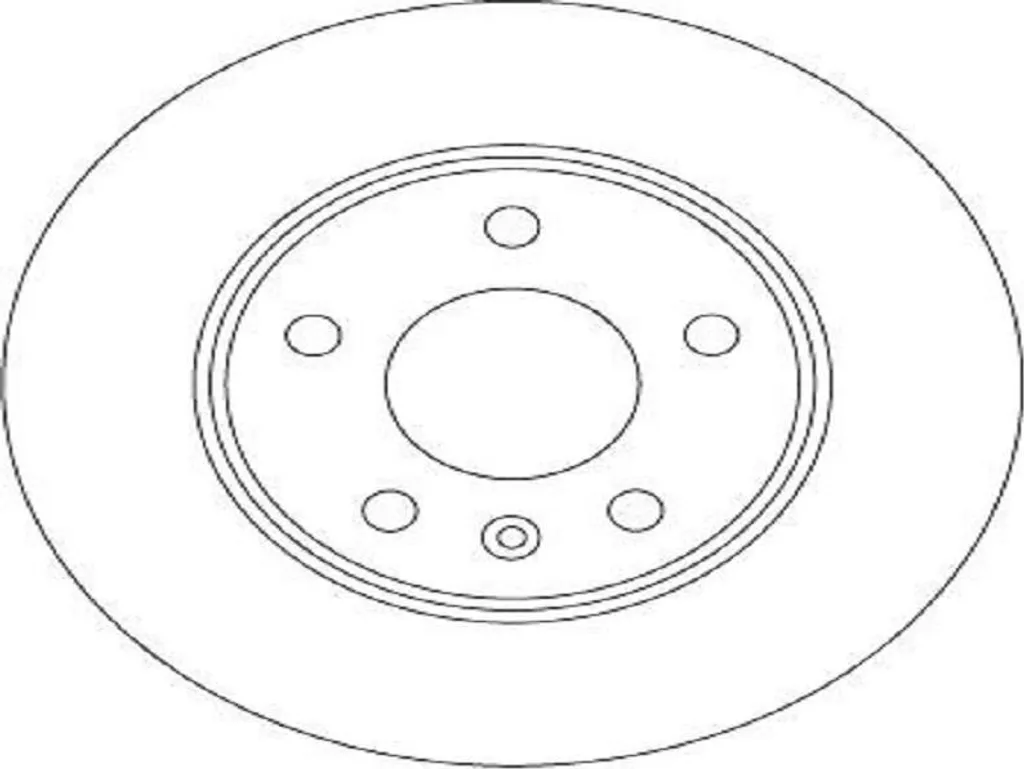 Disque de frein TRW DF6915 anti-vibration pour Opel Zafira B 264mm