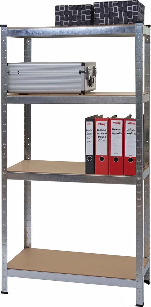 Schwerlastregal MCW-D67, Werkstattregal Steckregal, 160x80x40cm, Traglast bis 320kg MVG- verzinkt