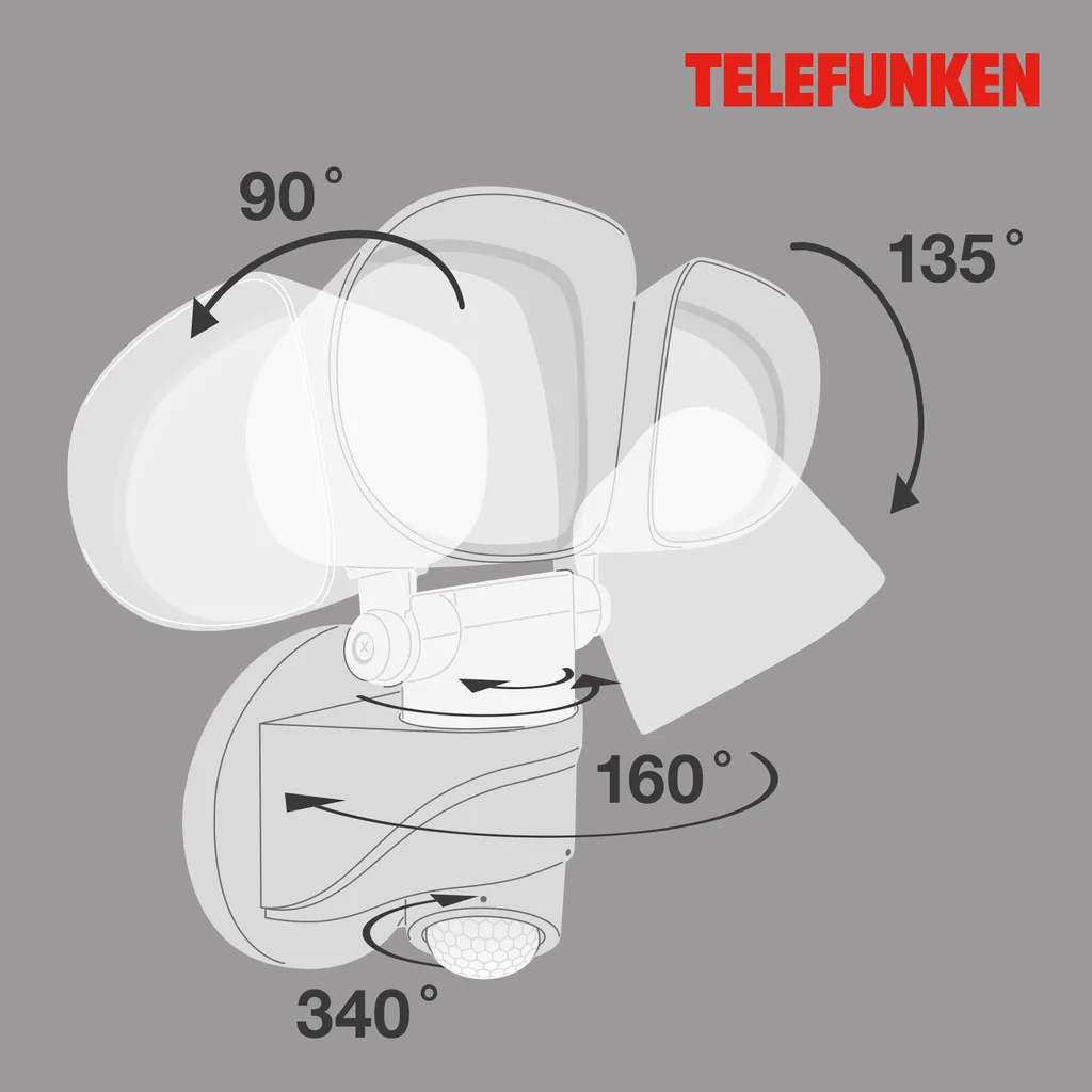 Spot LED orientable IP44 étanche et puissant pour la façade - 9