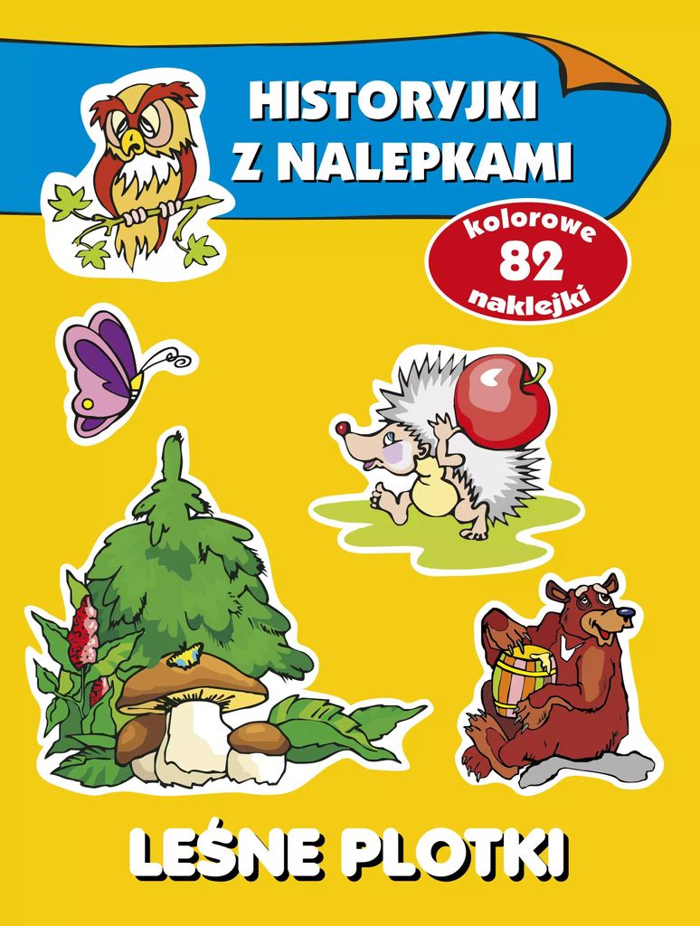 Leśne plotki Historyjki z nalepkami - Anna Wiśniewska (Bücher mit Aufklebern auf Polnisch)