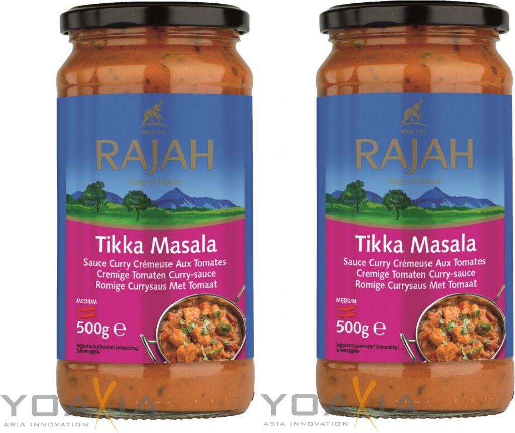 2er-Pack Rajah Tikka Masala (2x 500g) | Cremige Currysauce Produktbild 
