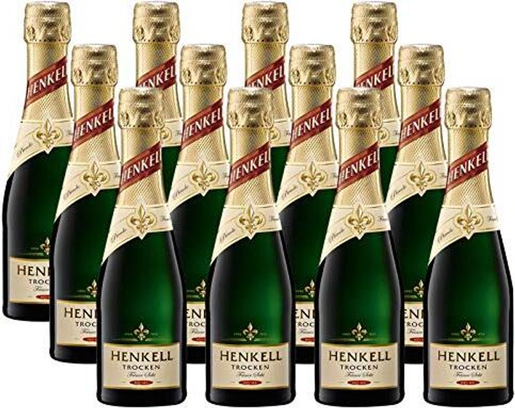 12 x 0,2 l Henkell Sekt Trocken Piccolo Flaschen | 11,5 % Produktbild 
