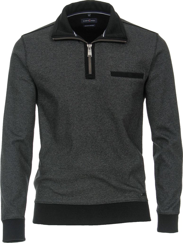 CasaModa Troyer-Sweatshirt XXL anthrazit melange