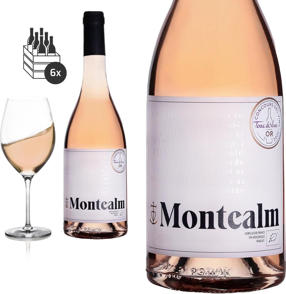 6er Karton 2022 Gris des Sables Excellence Rosé von Domaine de Montcalm - Roséwein
