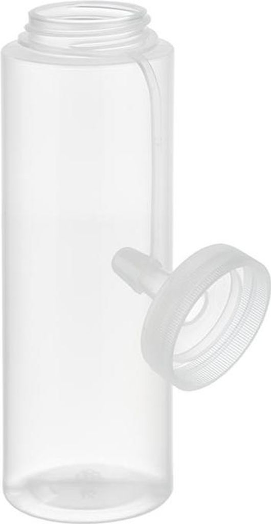 APS 93250 Quetschflasche, 6er-Set, Polyethylen, 260 ml, Ø 5 cm, Höhe 18 cm, Einfüllöffnung Ø 3 cm, transparent