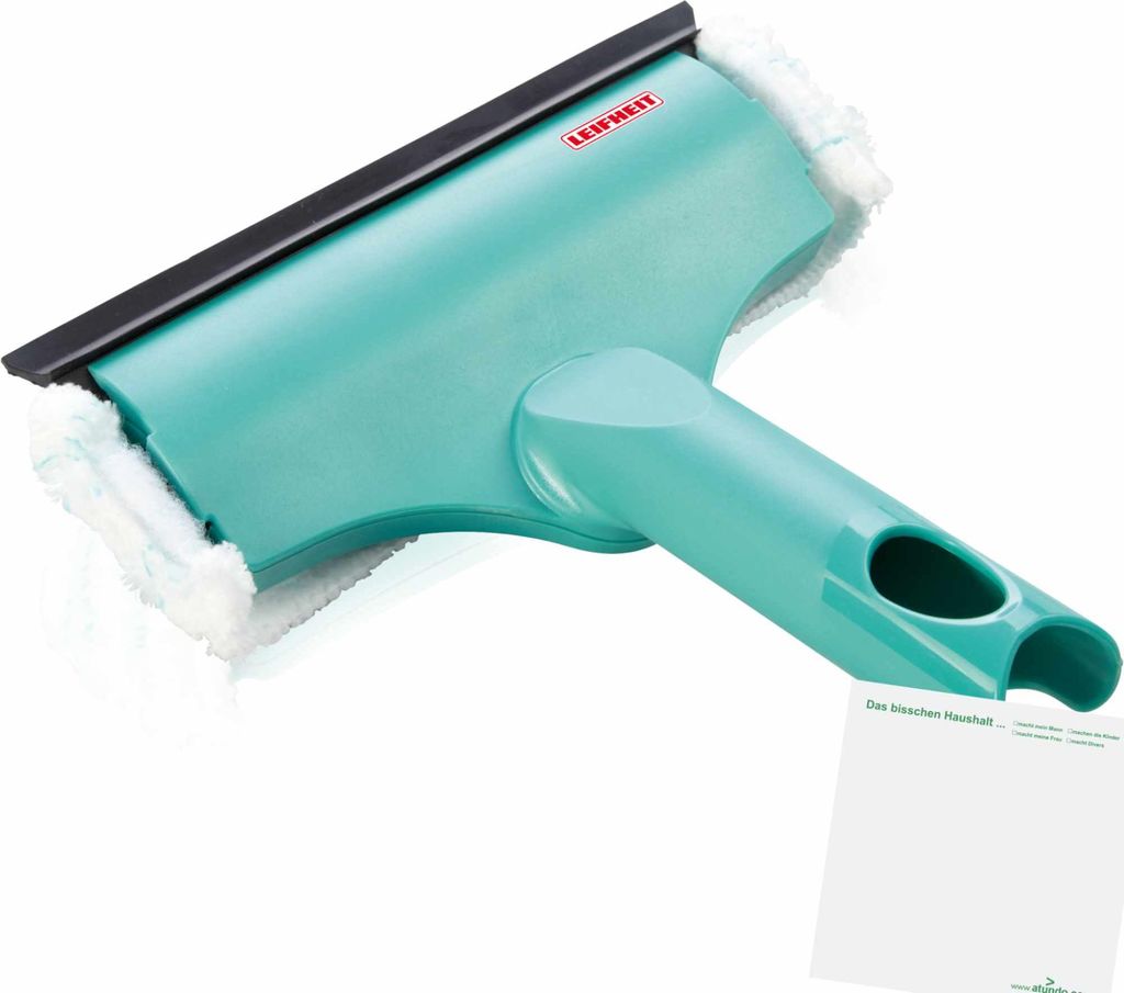 Leifheit Fensterwischer Window & Frame Cleaner S Micro Duo 3in1 6cm breit, 21cm lang + usy Block