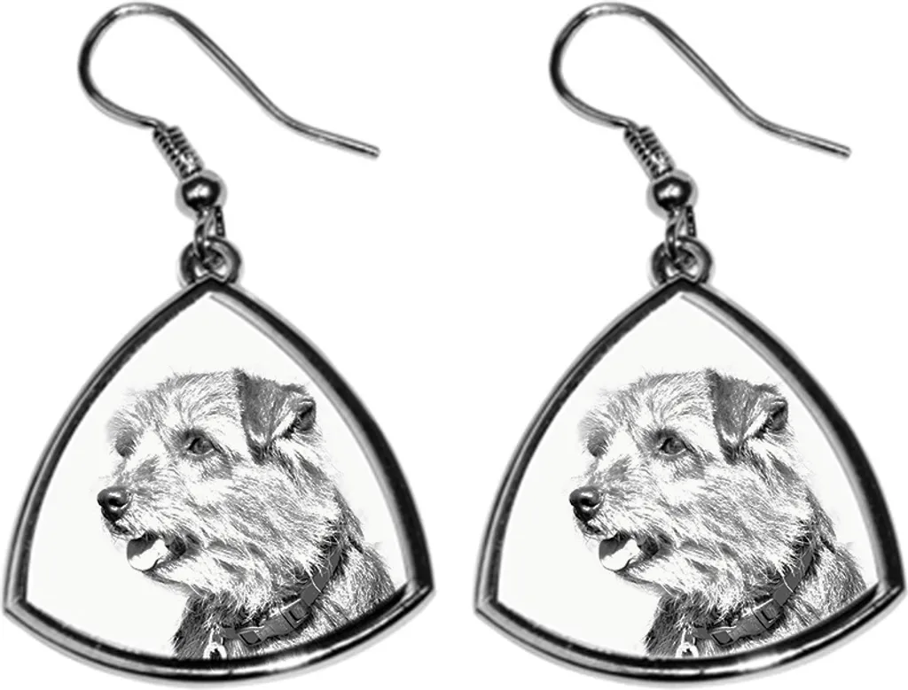 Norfolk Terrier - Orecchini cane, orecchini pendenti con immagine, gioielli personalizzati con stampa del marchio Art-Dog