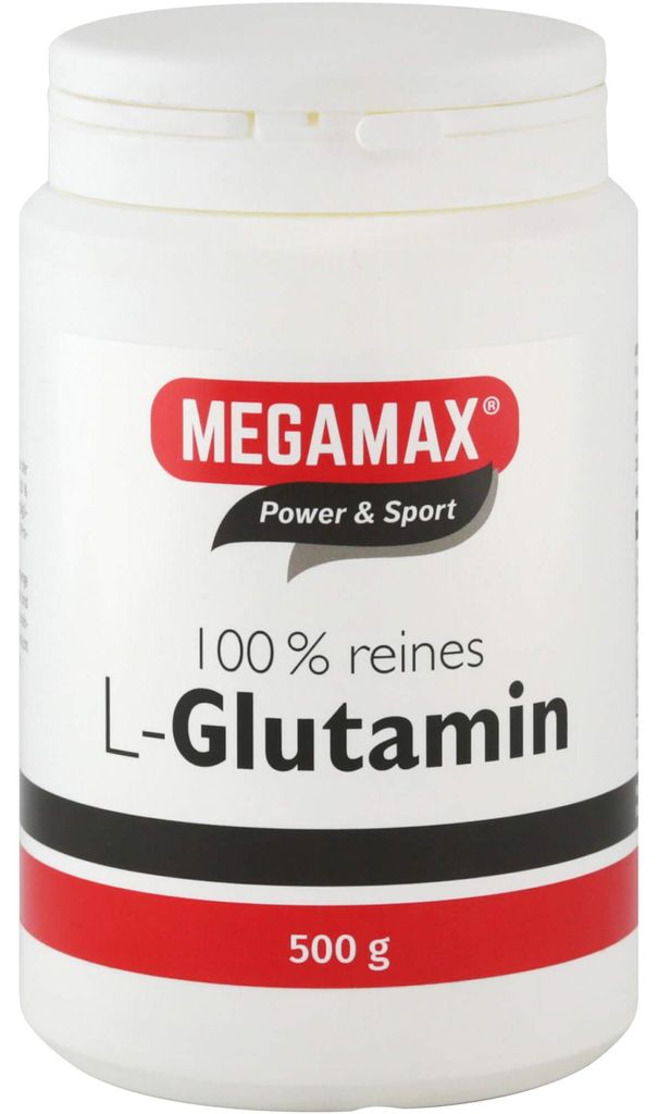 MEGAMAX Power & Sport 100 % čistý L-glutamín v prášku, 500 Obrázok produktu 