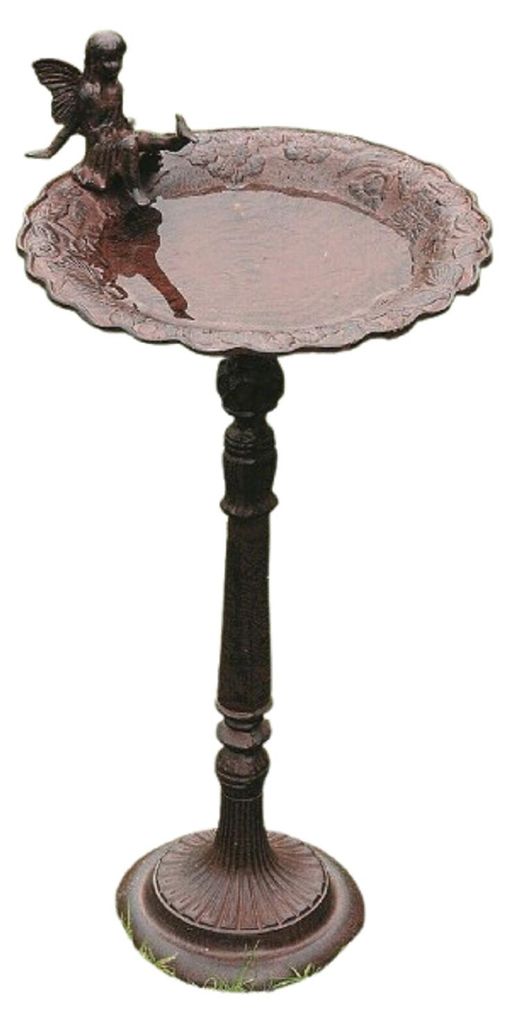 Vogeltränke /-bad Fee H.64cm L.30cm B.30cm Gusseisen braun Produktbild 