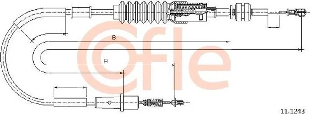 Câble de commande d'accélération pour Opel Astra F - Standard OE 847049