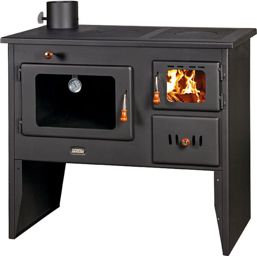 Holzbefeuerter Kaminofen Prity 2P41, linker Rauchabzug, 15 Produktbild 