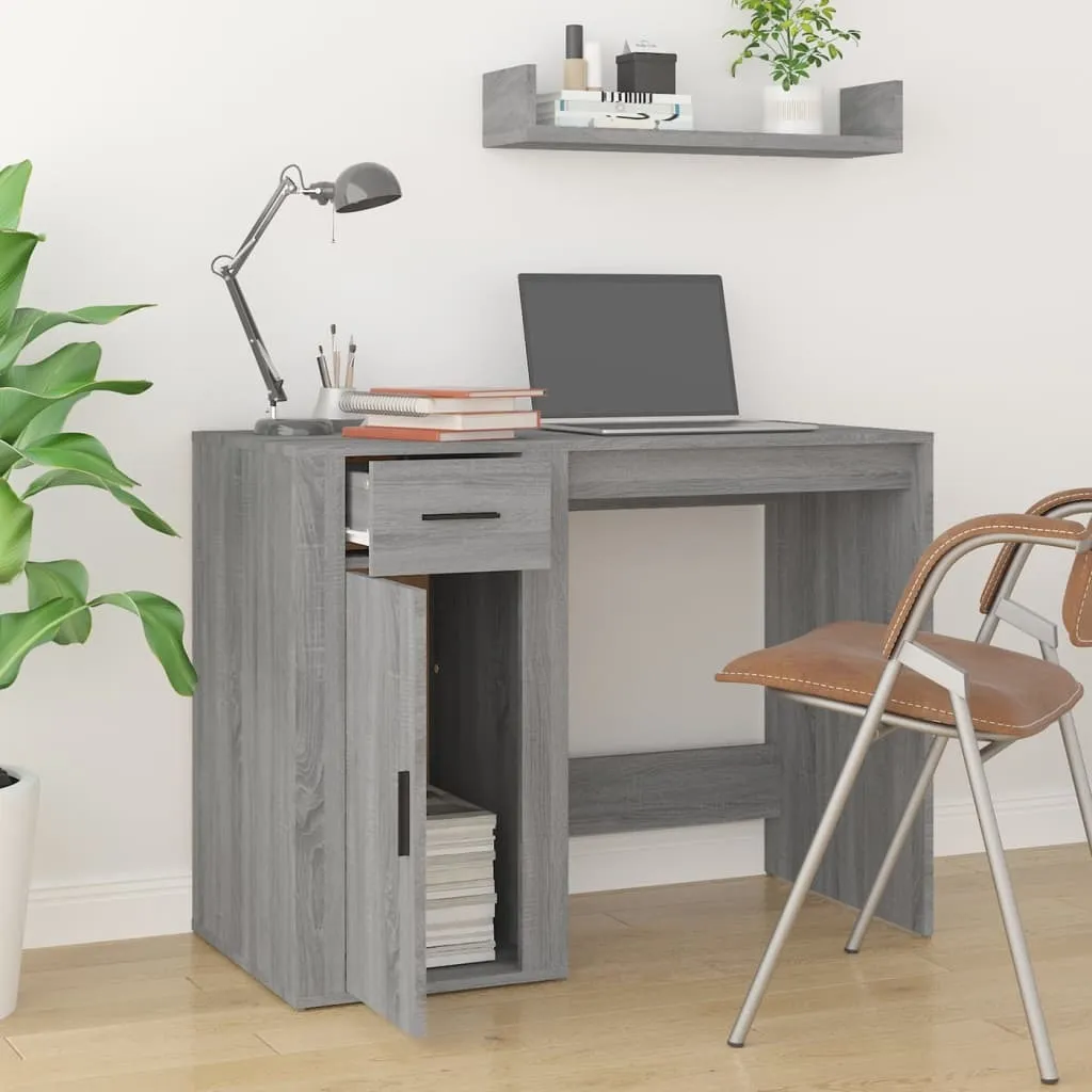 Scrivania Grigio Sonoma 100x49x75 cm - Mobile Ufficio Maison Exclusive