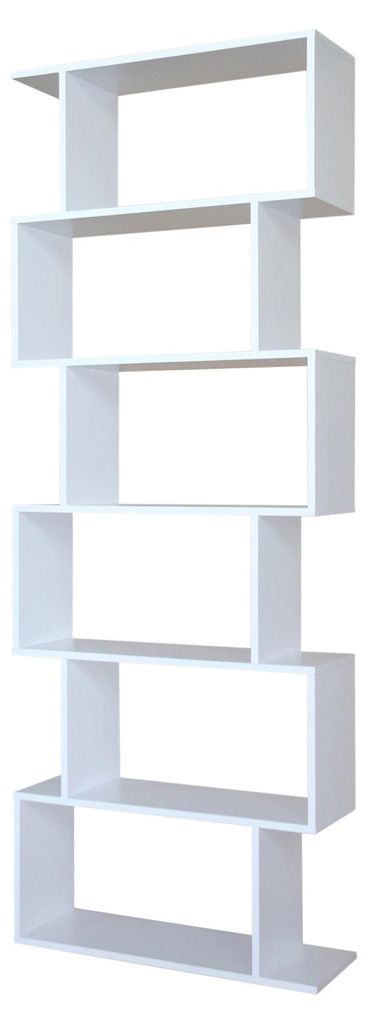 Regal Modell 70189 mit 6 versetzten Fächern, 70x189x23,5 cm Produktbild 