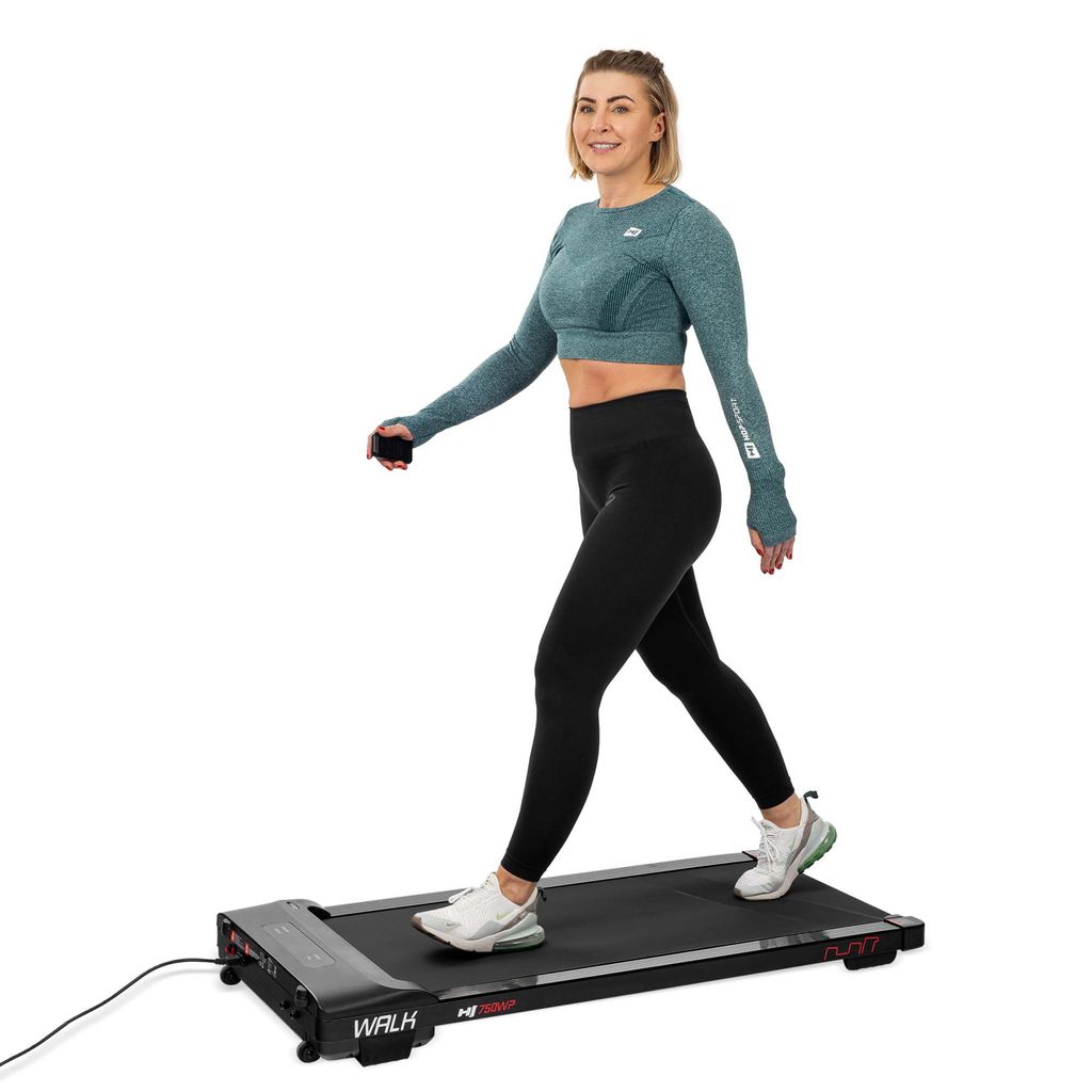Hop-Sport Laufband HS-750WP Walk, Walking Pad - Geschwindigkeit bis 8 km/h, Lauffläche 45x110 cm, 2,5-PS-Motor, Laufband für Zuhause mit Fernbedi...