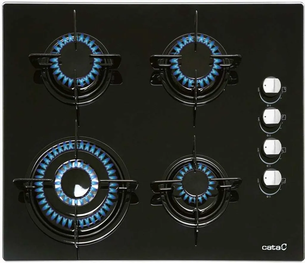 Plaque gaz Cata CI 631 A : Cuisson précise et nettoyage facile verre 8mm
