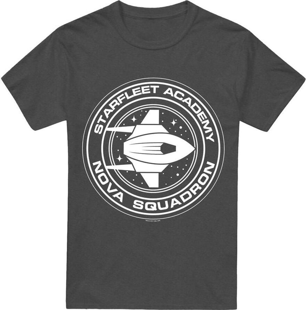 Star Trek - "Nova Squadron" T-Shirt für Herren/Damen Uni TV17601 (S) (Holzkohle)