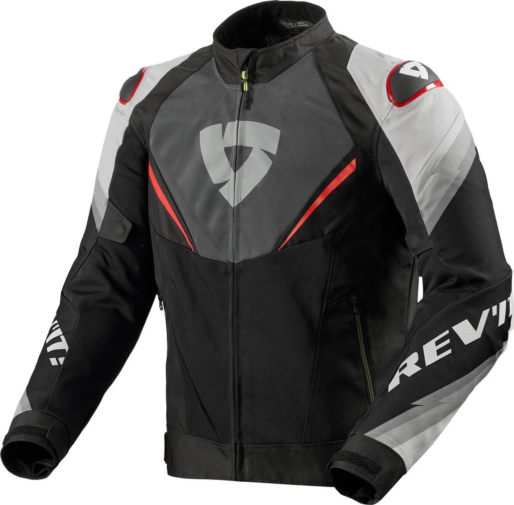 Revit Quantum 3 Air Textiljacke Grau / Rot S