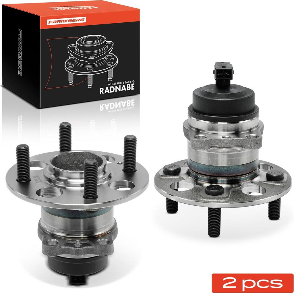 Frankberg 2x Radnabe Radlagersatz Hinterachse beidseitig für Hyundai i10 BA IA 1.0L 1.2L 2013-2019