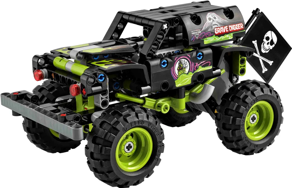 Camion à rétrofriction LEGO 42118 Grave Digger 2-en-1, Set Technic 7 ans